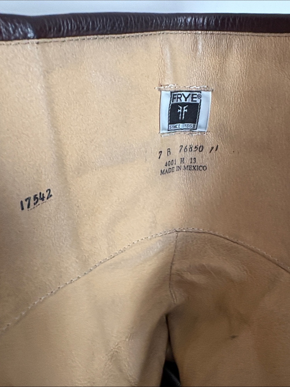 FRYE Philip Harness Brown Leather Riding Boots Size 7 - Picture 9 of 11